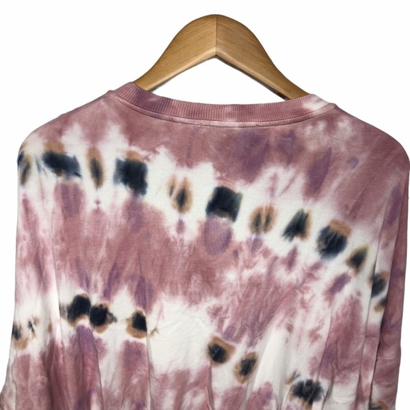 Young Fabulous & Broke Juliette Tie Dye Sweatshirt Pink Size Small Pullover - Picture 5 of 8